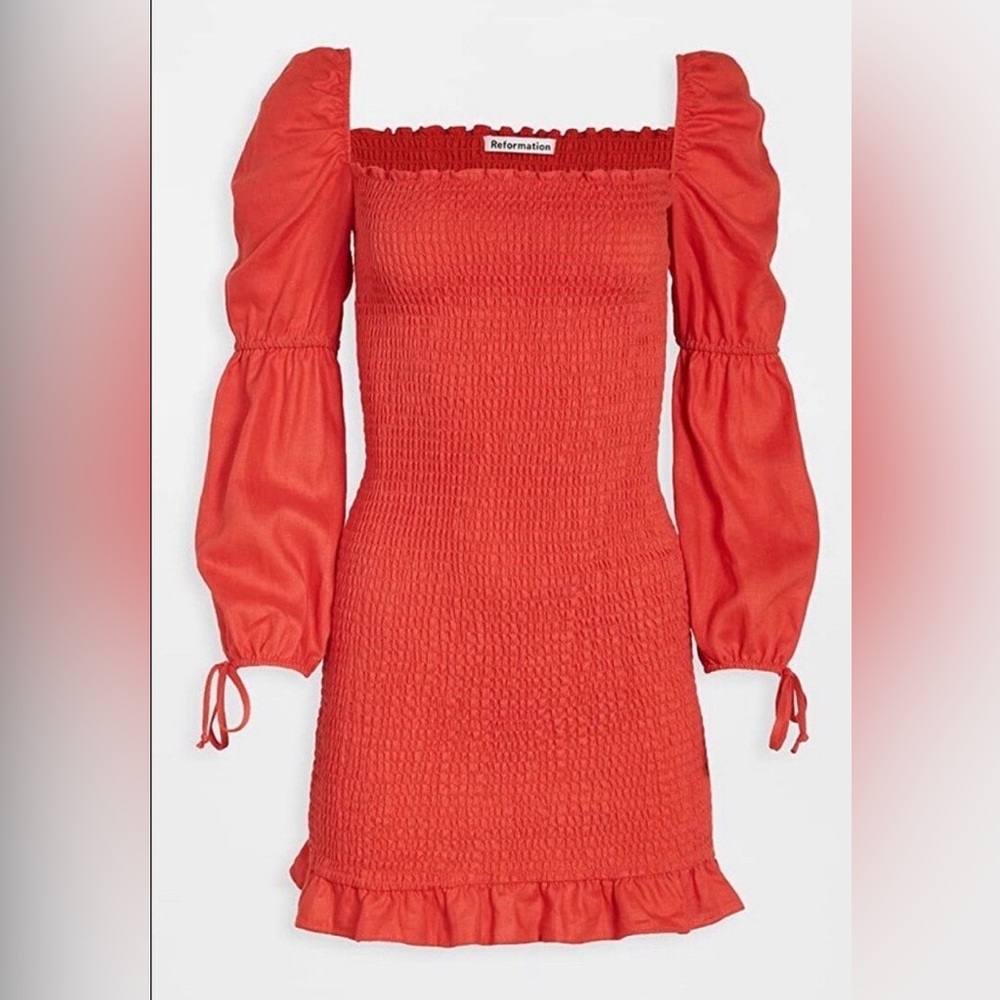 REFORMATION Hilary Dress - Red